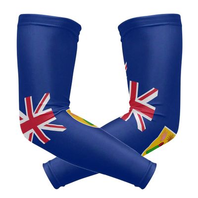 poeticcity Turks and Caicos Flag 1 Pair Arm Sports Sleeves Cooling Warmer UV Protection