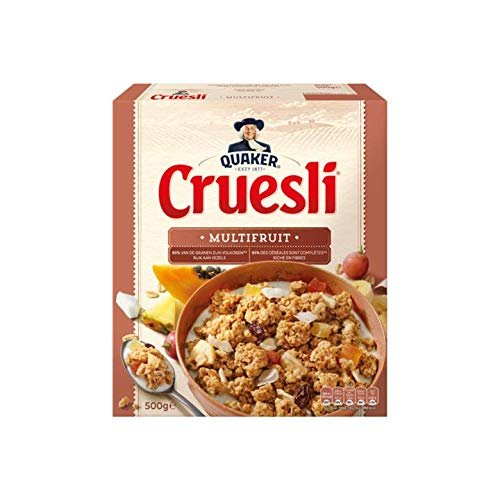 Muesli with Fruit | Quaker | Cruesli Multifruit | Total Weight 500 Grams