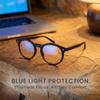 2SeeLife Large Round TR-90 Reading Glasses for Men & Women Medium-Large Fit, Durable, Spring Hinges, Blue Light Readers, Black, +1.25 view 4