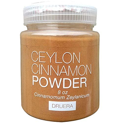 Pure Ceylon Cinnamon powder 8 oz (227 grams), Alba Cinnamon is freshly ground and shipped from Ceylon by DRUERA