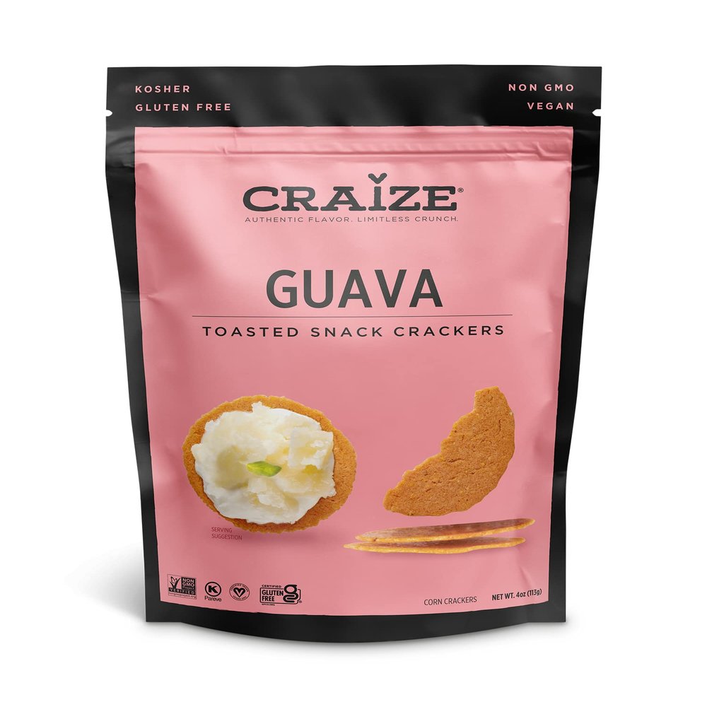Craize, Toasted Corn Crisps Guava, 4 Ounce