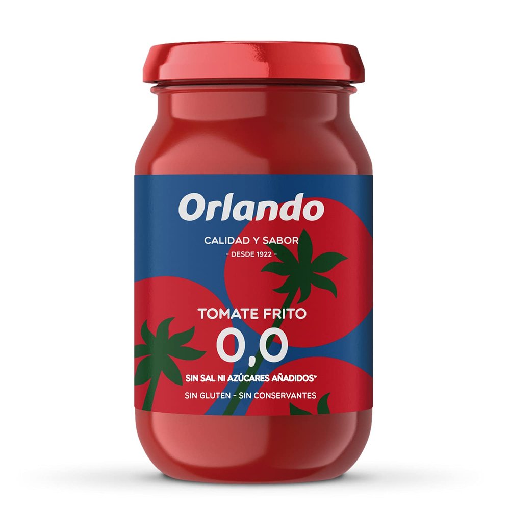 Orlando, Tomate Sauce 0.0, No Salt & Sugar Added, Preservatives & Gluten Free, 295 gr