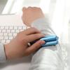 Silent hand-held fingertip roller, relieve stress and tension, portable, massage, comfortable (Silver) view 4