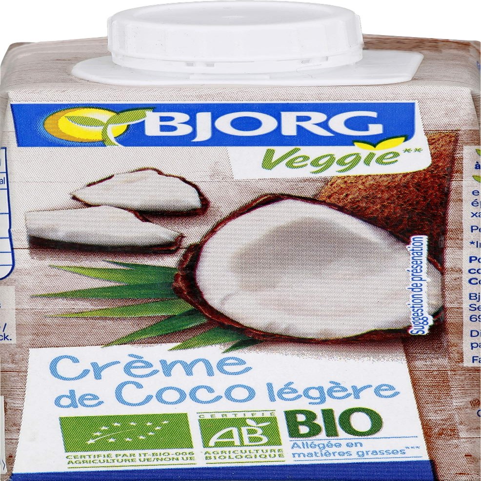 Bjorg Light Organic Coconut Cream 200ml