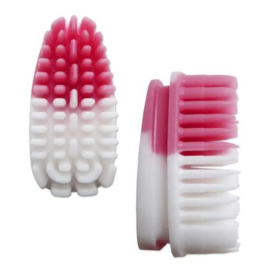 1 x Replacement Head for Sili Sensi-Brush Only ~ Silicone Toothbrush for Valplast Flexible Dentures and Sensitive Gums (Pink)