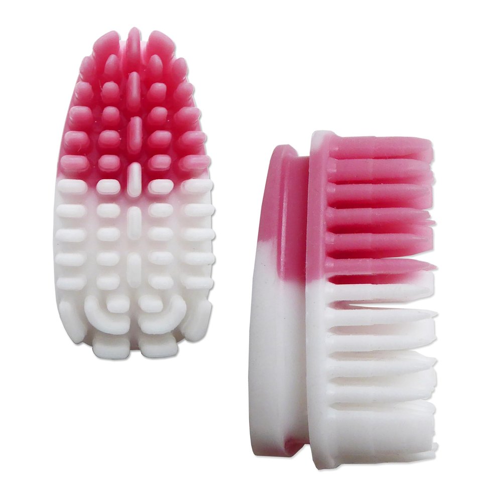 1 x Replacement Head for Sili Sensi-Brush Only ~ Silicone Toothbrush for Valplast Flexible Dentures and Sensitive Gums (Pink)