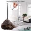 Alinory Duster Broom, Brown, Plastic & Ostrich Feather, Multipurpose Cleaning-Duster for Books, Keyboard, Decorative Articles, Washable, Reusable, 15.74in view 2