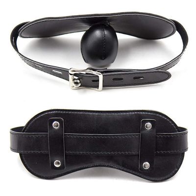 PERSONALISED LEATHER BALL TEETH GRIP TOY ADJUSTABLE STRAP