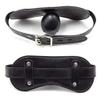 PERSONALISED LEATHER BALL TEETH GRIP TOY ADJUSTABLE STRAP view 1