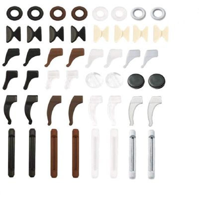 24 Pairs Eyeglass Retainer, Multicolor Eyeglass Grips, Silicone Anti-Slip Eyeglass Holder, Eyeglass Ear Hook Eyeglass Temple Tips, Silicone Nose Pads, Round Eyeglass Retainers for Sports Running
