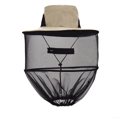 Beekeeping Beekeeper Folding Hat Mask Face Mesh Net Anti-mosquito Fishing and Camping Fly Netting Headwear Mosquito Hat with Net Mesh Bee Bug Insect Mask Cap