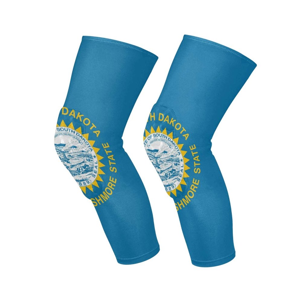 poeticcity South Dakota Flag 1 Pair Calf Sleeves Cooling Leg Support Pain Recovery