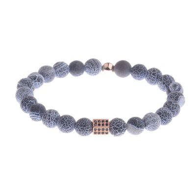 KnSam Pearl Bracelets Healing Reiki Cube Adjustable Yoga Sport Meditation Lucky Surfer Bracelet Unisex Dark Blue