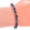 KnSam Pearl Bracelets Healing Reiki Cube Adjustable Yoga Sport Meditation Lucky Surfer Bracelet Unisex Dark Blue view 3