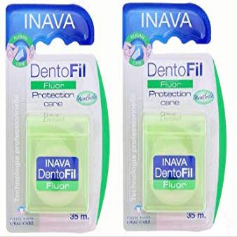 Inava Dentofil Fluor Floss 35 m Pack of 2
