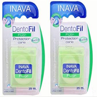 Inava Dentofil Fluor Floss 35 m Pack of 2