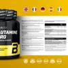 BioTechUSA BCAA + Glutamine Zero | 40 Servings | Vegan | Sugar-Free | Gluten-Free | 2:1:1 Ratio BCAAs | 480 g | Orange view 4