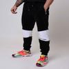 Project X Paris Mens Black & White Jogger Trousers Large 100% Polyester Contemporary Streetwear view 2