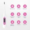 Digital Basal Body Thermometer Fertility Monitor Record BBT Manually, Draw BBT Chart Pinpoint Ovulation Day, High Accuracy Perfect Companion for Ovulation (Pink) view 2