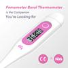 Digital Basal Body Thermometer Fertility Monitor Record BBT Manually, Draw BBT Chart Pinpoint Ovulation Day, High Accuracy Perfect Companion for Ovulation (Pink) view 4