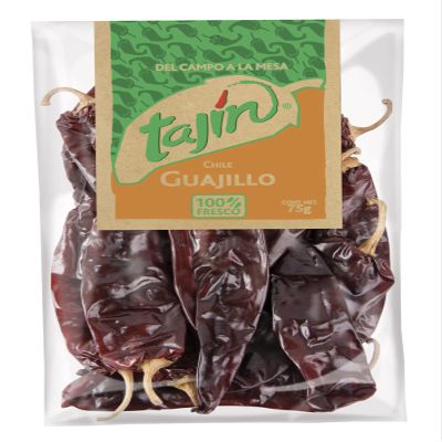 Dried Guajillo Chillies, Pack 75g - Chili Guajillo Seco TAJN 75g