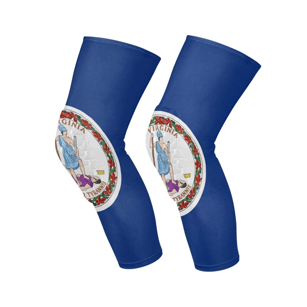 poeticcity Virginia Flag 1 Pair Calf Sleeves Cooling Leg Support Pain Recovery