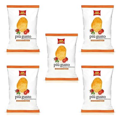5X San Carlo pi Gusto Passione Mediterranea Chips Salted Potato Chips 50g