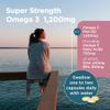 Healthspan Super Strength Omega 3 1,200mg | Brain, Heart & Eye Health | 240mg DHA & 360mg EPA per Capsule| Highly Purified to Remove Toxins | Sustainably Sourced Fish Oil (60 Capsules) view 4