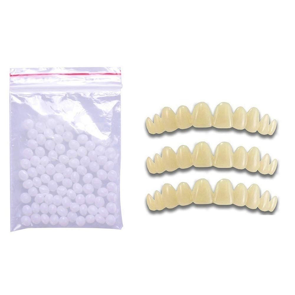 Temporary Tooth Repair Kit Instant Perfect Smile False Teeth Adhesive for Missing Tooth Replacement, 5 PCS,NaturalColor5PCS