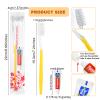 100 Pack Travel Toothbrush Set - Disposable Toothbrushes and Toothpaste (5 Colors) view 4
