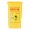 KSTE, 1 Liter Medical Plastic Sharps Container, Yellow, Durable, 1.0 liters, Rectangular view 1
