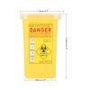 KSTE, 1 Liter Medical Plastic Sharps Container, Yellow, Durable, 1.0 liters, Rectangular view 2