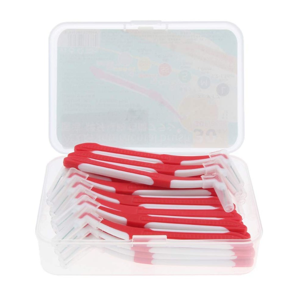 Tubayia 30 Piece Interdental Toothbrush Toothbrush Interdental Toothbrush for Adults