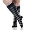 VIM & VIGR Cotton 20-30 mmHg Medical Grade Compression Socks (Heathered Grey Montana Plaid, Small/Medium Wide Calf (4)) view 3