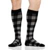 VIM & VIGR Cotton 20-30 mmHg Medical Grade Compression Socks (Heathered Grey Montana Plaid, Small/Medium Wide Calf (4)) view 4