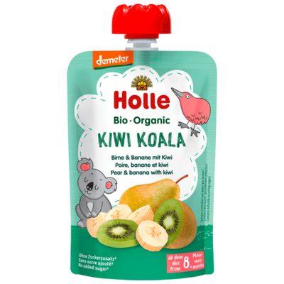 Holle Gourde Pouchy Poire Banane Kiwi Bio +8m 100g