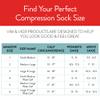VIM & VIGR Cotton 20-30 mmHg Medical Grade Compression Socks (Navy Heathered, Small/Medium Wide Calf (4)) view 3