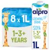Alpro Soya Growing Up Drink - Plant-Based Long Life Dairy Free & Lactose Free Milk Alternative - 1L (Pack of 8) view 1