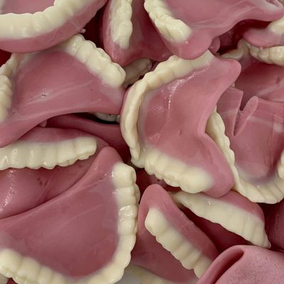 Dentures Retro Sweet Shop Jar by The Gourmet Sweet Company