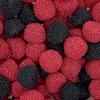 Black & Raspberry Berries Retro Sweet Shop Jar by The Gourmet Sweet Company view 1