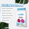 Choline & Inositol 500mg 60 Capsules, Choline Bitartrate 250mg & Myo Inositol 250mg Vegan Supplement for Brain Health, Mood, Memory, Liver Function & Metabolism - Made in UK by Health4All view 2