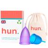 2 Pack Menstrual Cup Medical Grade Silicone Period Cup with Cotton Storage Bag Reusable Tampon Alternative 12 Hour Leak Protection BPA Free Zero Waste Period Care Regular Size view 1