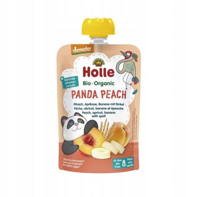 Holle Gourde Pouchy Pche Abricot Banane Epeautre +8m 100g