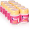 10 Jars x 90 g of Fazer Xylimax Moomin Wild Strawberry - Peach - Raspberry - 100% Xylitol - Pastilles - Dragees - Drops view 1