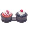 1Pcs Portable Cartoon Cute Cream Cake Travel Glasses Contact Lenses Box Contact Lens Case for Eyes Care Kit Holder Container view 1