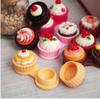 1Pcs Portable Cartoon Cute Cream Cake Travel Glasses Contact Lenses Box Contact Lens Case for Eyes Care Kit Holder Container view 3