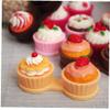 1Pcs Portable Cartoon Cute Cream Cake Travel Glasses Contact Lenses Box Contact Lens Case for Eyes Care Kit Holder Container view 4