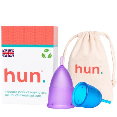2 Pack Menstrual Cup Medical Grade Silicone Period Cup with Cotton Storage Bag Reusable Tampon Alternative 12 Hour Leak Protection BPA Free Zero Waste Period Care Small Size