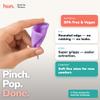 2 Pack Menstrual Cup Medical Grade Silicone Period Cup with Cotton Storage Bag Reusable Tampon Alternative 12 Hour Leak Protection BPA Free Zero Waste Period Care Small Size view 3