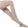 Thigh High Support Socks with Open Toe Cap For Women & Men PEDIMEND - Graduated Support for Varicose Veins, Edema, Flight - Reduce Varicose Veins (2 PAIR, BEIGE) view 1
